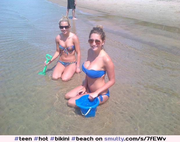 #teen #hot #bikini #beach #bigtits #sizedifference #sizeenvy #teens #public #sunglasses