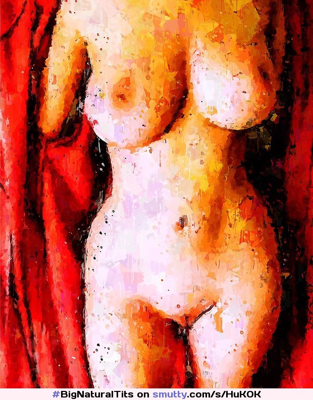 Beauty with big tits Digital Art by Art-Curator #BigNaturalTits #bigtits #bigboobs #sexy #art #digitalart #painting #tits #nude #body