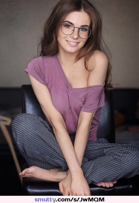 #AnnaKudinova, #nonnude, #chairbabe, #adorable, #sexyfeet, #nerdysexy, #glasses