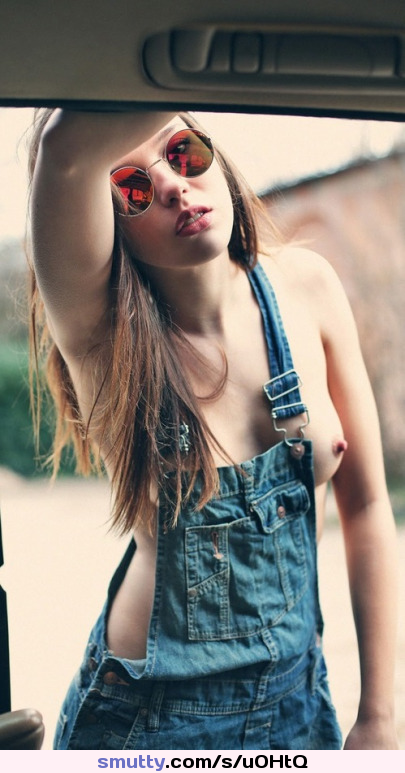 #titout, #outdoors, #overalls, #jeans, #petite, #sunglasses, #hitchhiker, #sunglasses, #pale