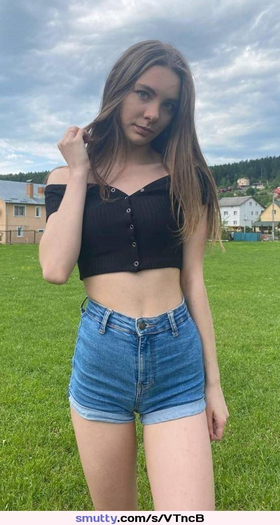 #amatuer, #innocent, #jeanshorts, #pale, #croptop, #nonnude, #eyecontact, #bigtits