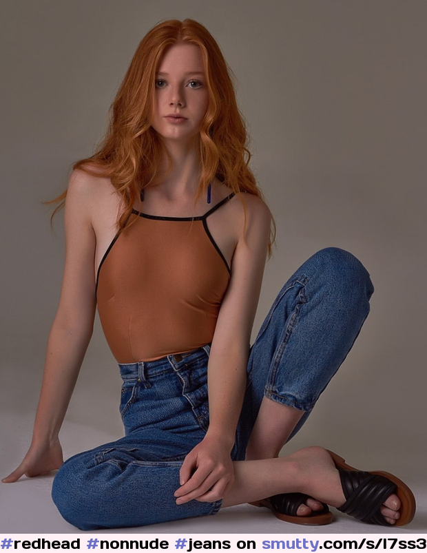 #redhead, #nonnude, #jeans, #smalltits, #eyecontact, #pale, #greatbody, #flatstomach, #naturalbeauty