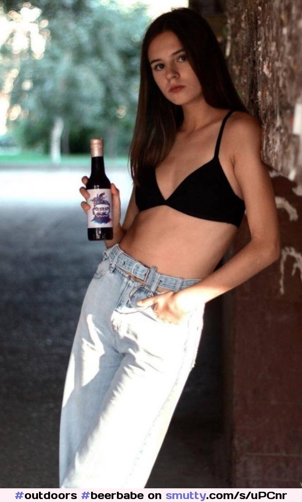 #outdoors, #beerbabe, #greatpose, #fit, #jeans, #eyecontact, #adorable, #productplacement