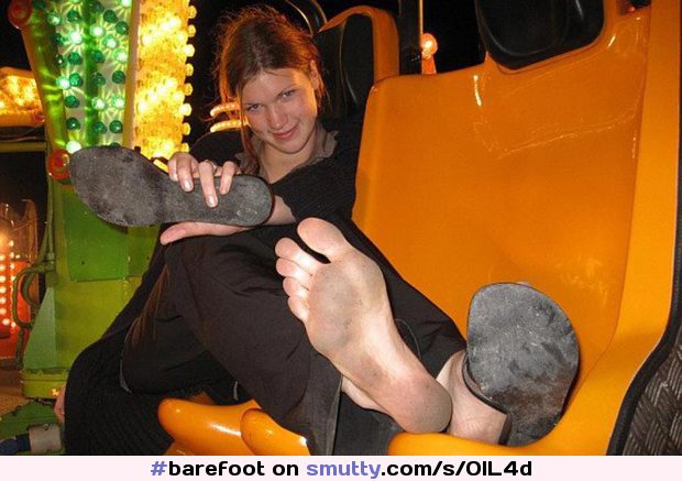 #barefoot #barefootinpublic #dirtyfeet #feet #funfair #nonnude #removingshoes #soles #toes