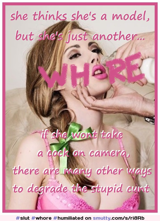 #slut #whore #humiliated #degraded #used #abused #rough #model #rolemodel #caption