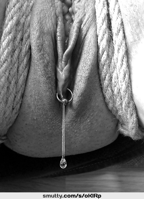 #grool #wet #blackandwhite #sexy #hot #bound #bdsm #dripping #drippingwet #pussy