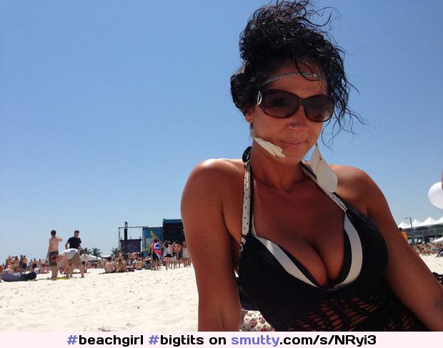 #beachgirl #bigtits  #brunette #SexyBabe #beach #darkhair #tanned