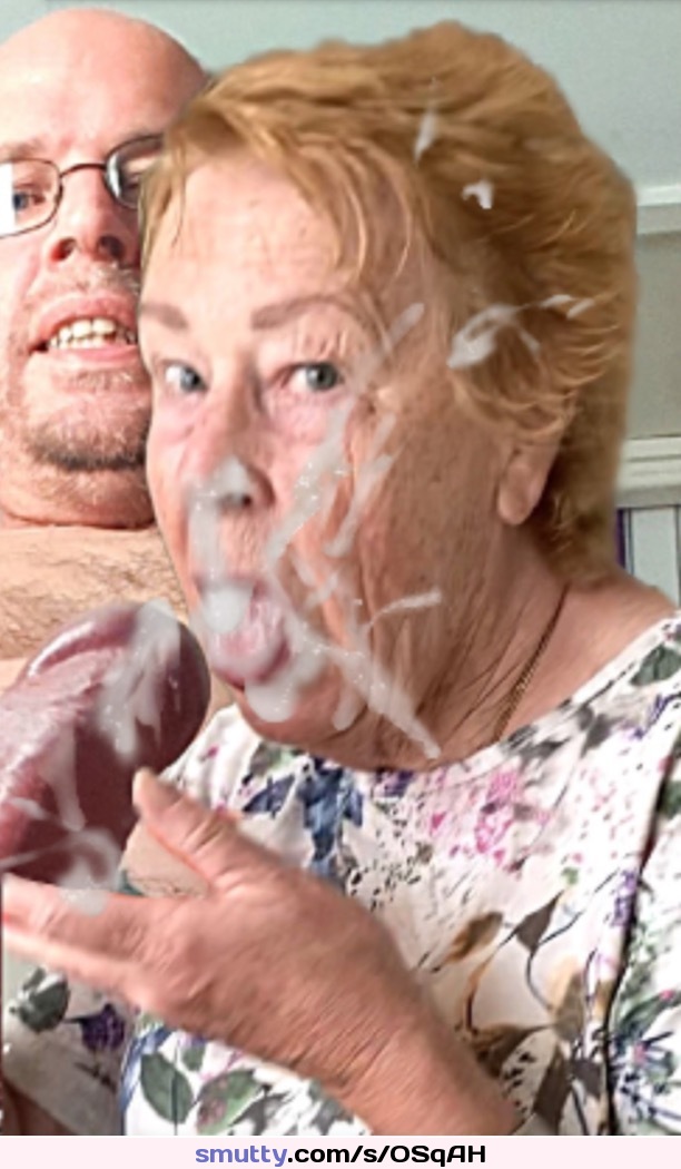 #CathyCumSlut    Cathy Sucked off Neighbours Big Cock and Gets a Facial Cum Load Blowjob Slut Granny Cathy