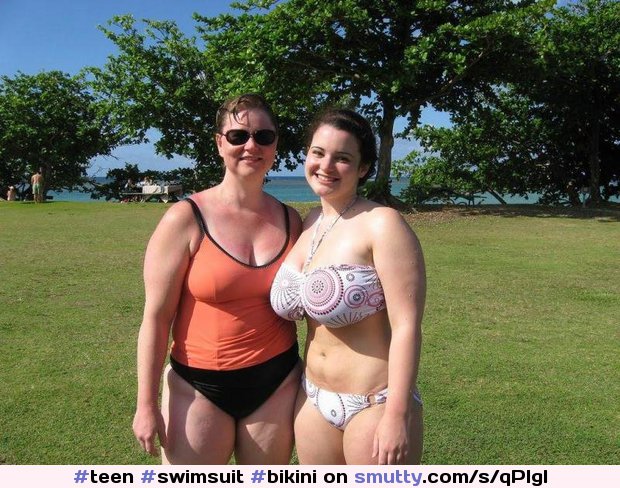 #teen #swimsuit #bikini #bigtits #chubby