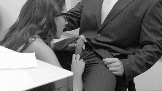 #couple #clothed #oral #blowjob #officesex #glasses #blackandwhite #sensual #erotic #fellatio #underdesk #sensualmotion
