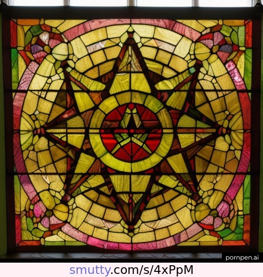 #satanism#stained glass