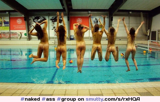 #naked #ass #group #viewfrombehind #pool #team #swimteam #noface #college #athletic