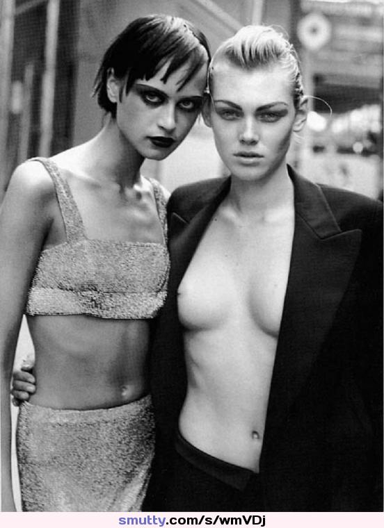 Fashion models #NataliaSemanova and #ShirleyMallmann for #Vogue Italy
