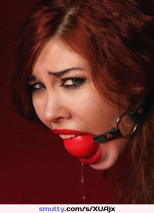 #BDSM #Gagged #Ballgag #Kinky #Bondage #Faceshot #NN #Drool #Hot #Sexy
