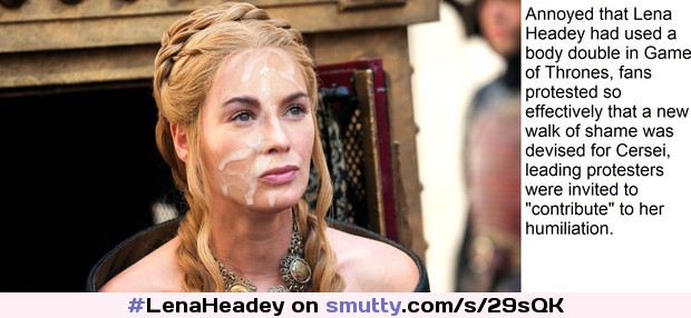 #LenaHeadey was hoping for this all along.  #StraightCaptions