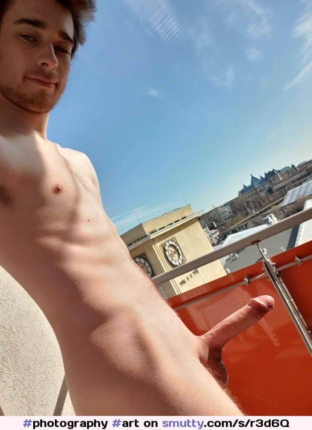 I enjoy the sun from the balcony. #photography #art #nudeart #intimateartme #malenude #nudemale #erection #exhibitionism #face #facereveal