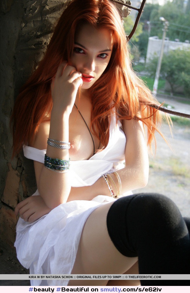 #beauty #Beautiful #gorgeous #redhead #redhair #beautifulbody #kneesocks #classy #hot #sexy #sultry #sitting #pose #seductive