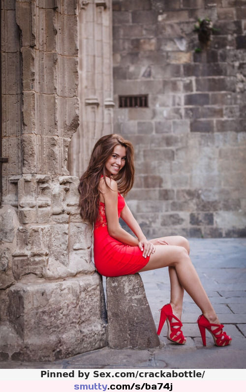 #reddress #heels #FuckMeShoes #gorgeous