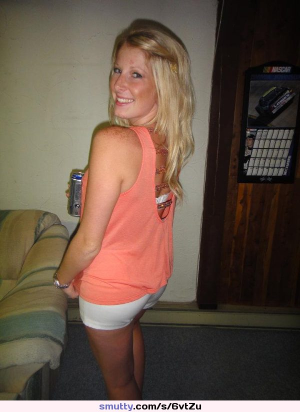 Party blonde College Slut Pic