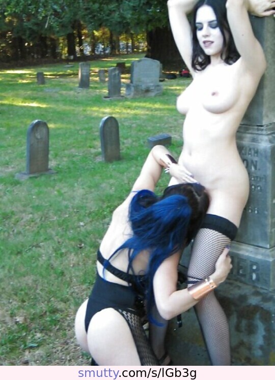 #gothis#teen#cemetery#lesbians#eating#pussy#tits#pale