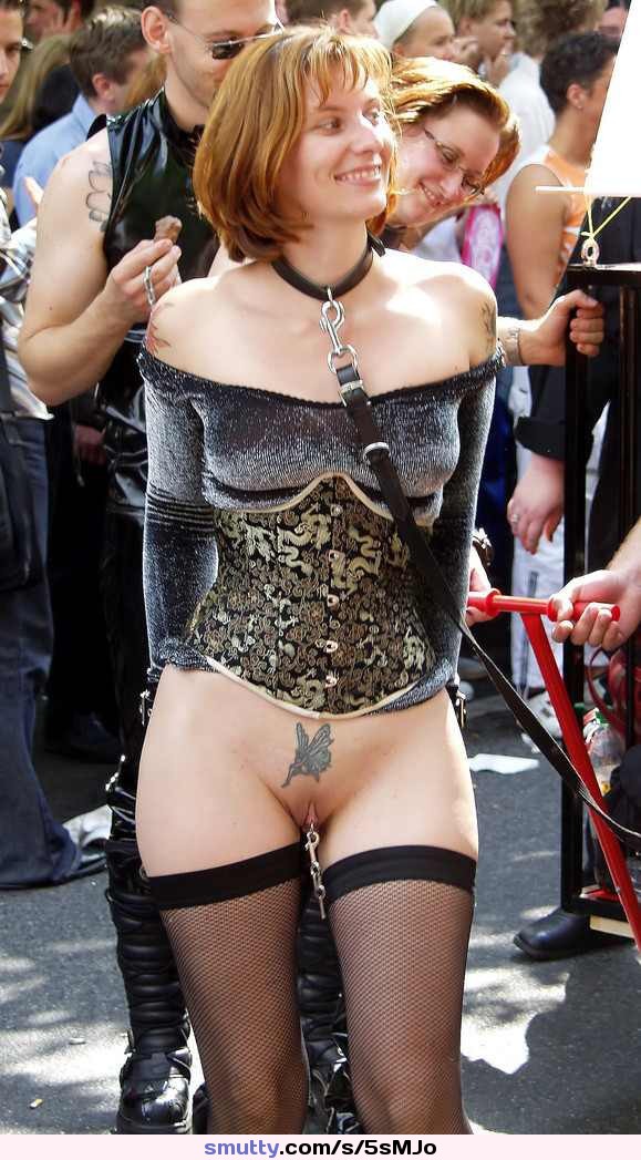 #public #exposed #exhibitionist #bdsm #bondage #leashandcollar #piercedpussy