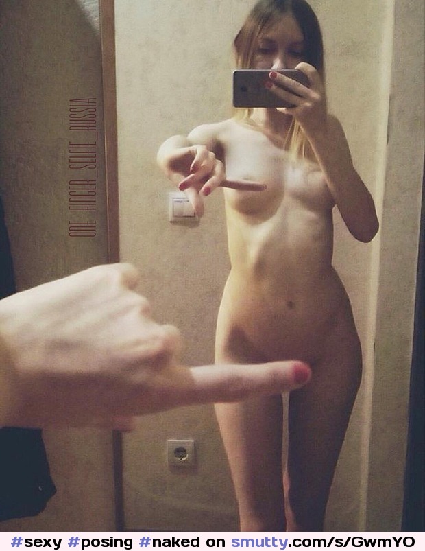 #sexy #posing #naked #tease #OneFingerChallenge