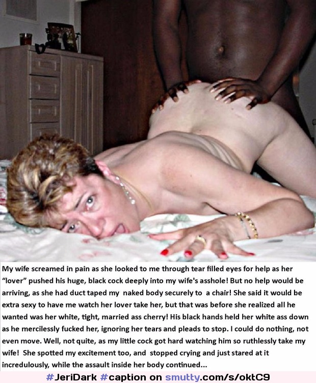 #caption #captions #cuckold #forced #forced #forcedtowatch #interracial #je...