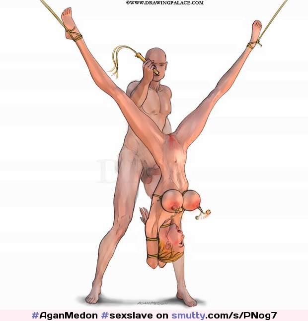 #AganMedon #sexslave #bdsm #bondage #drawing #hentai #tied #restrained #helpless #legsspread#suspended #upsidedown#whippedpussy#nippleclamps
