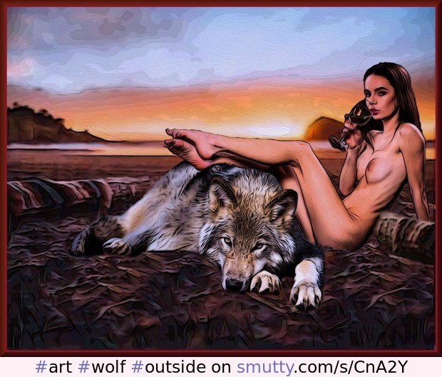#art #wolf #outside