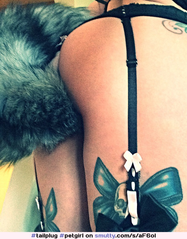 #tailplug #petgirl #inked #garterbeltandstockings #butt