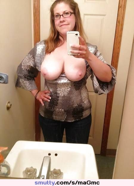 #selfie #teen #mirror #titsout #bigtits #bigboobs