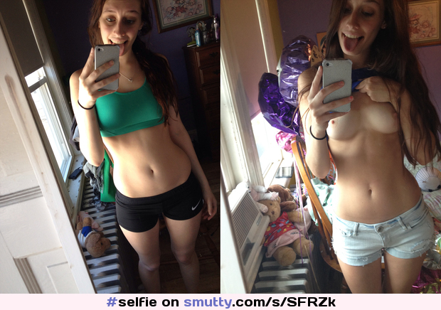 #selfie #dressedundressed #onoff #teen #mirror #beforeandafter #toungout #athletic #fit