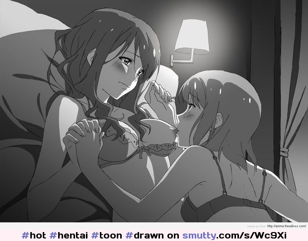 Hentai Toon Drawn Lesbian Nipple Kiss Suck