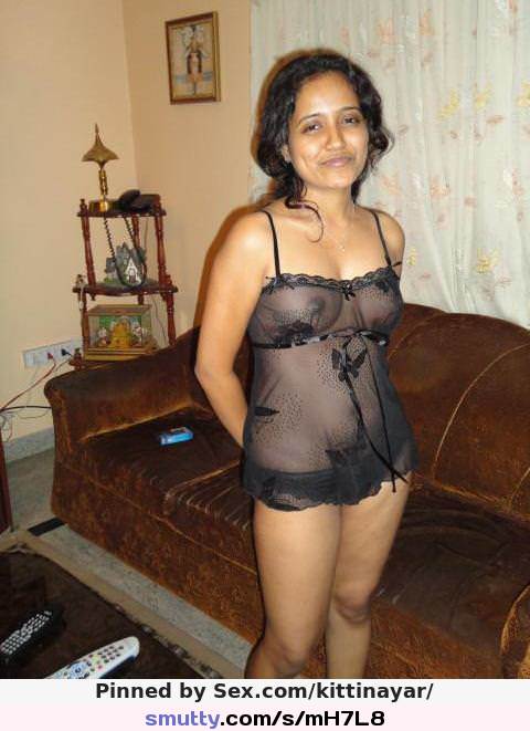 Indian Porn Watch This Indian Bhabhi Wearing Black Nighty Image