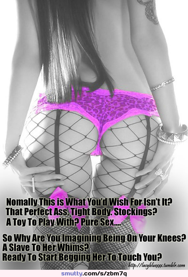 Hotwife, Cuckold, Sexy Captions And Pics: #skinny #caption #panties #fishnet #stockings #ass #petite #cuckold #submissive #sissy