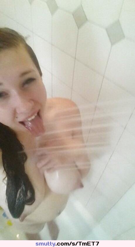 #teen #shower #mouthopen #tits #nipples #hardnipples