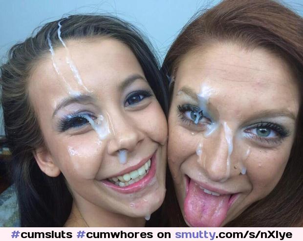 #cumsluts #cumwhores #facials #twogirls