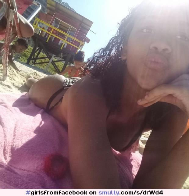 #girlsfromfacebook #ebony #bikini #beach #kiss #ass #selfie #brazilian