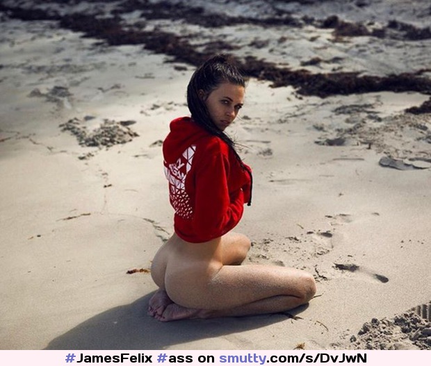 #JamesFelix #ass #tanlines #brunette #beach #nopanties #bottomless #lookingovershoulder #thigh #wow