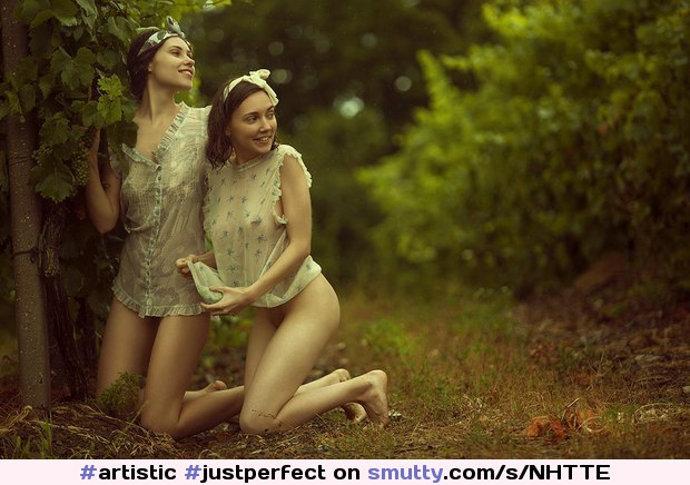 #artistic #justperfect #wow #2girls #pale #porcelain #gorgeous #piercednipples #nobra #nopanties #bottomless