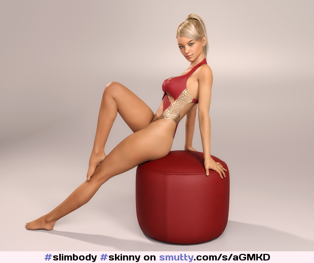 #slimbody #skinny #perfecttits #3D  #blonde #slimwaist#longlegs #prettylegs #sexypose