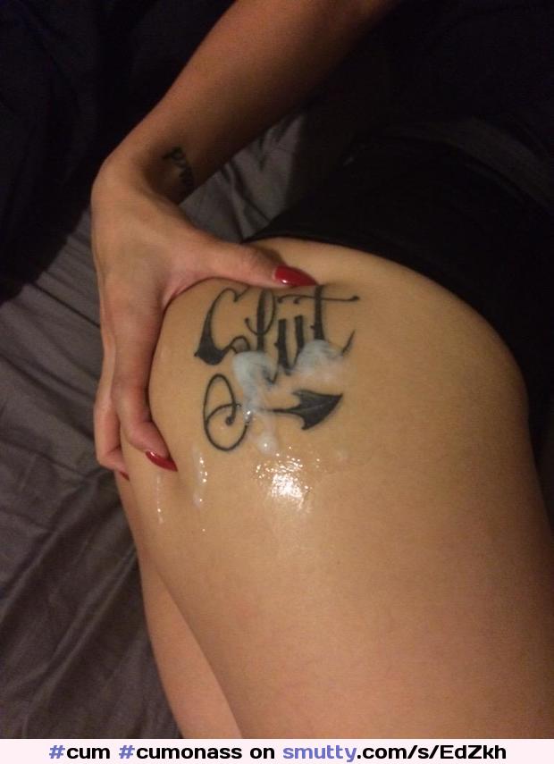 #cum #cumonass #cumonlegs #cumonthigh #cumontattoo #cumcovred #cumonbody #Tattoo #slut