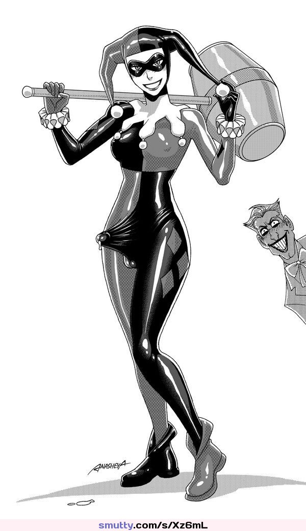 Shemale Harley Quinn Pin-Up by Anasheya
#HarleyQuinn#futa#dickgirl