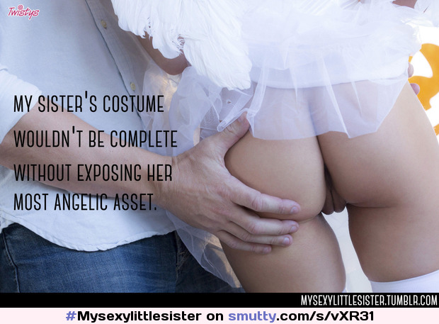 #Mysexylittlesister #sister #brother #incest #siblings #BrotherSister #halloween #costume #angel #butt