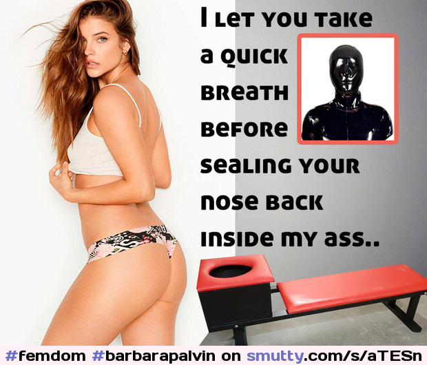 #femdom #barbarapalvin #caption #mistress #fake #beautiful #shithole #ass #sniff #smell #gimp