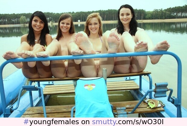 #youngfemales#eyecatching#relaxed#happy#boating#prettyfaces#engagingsmile#seated#nude#legsup#kneesapart#pussypeak#shaven#directeyecontact