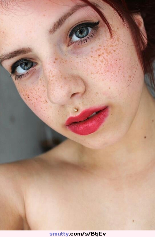#redhead #piercing #freckles #beautiful #thoseeyes