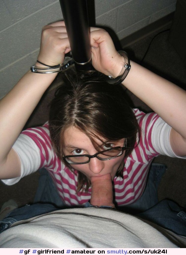 #gf #girlfriend #amateur #teen #amateur #glasses #handcuffs #bound #bj #blowjob #suckingcock #onherknees #SubmissiveGirl #eyecontact