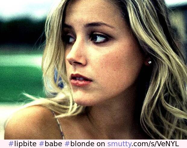#lipbite#babe#blonde#hot#pretty#cute#babe#nn#face#AmberHeard