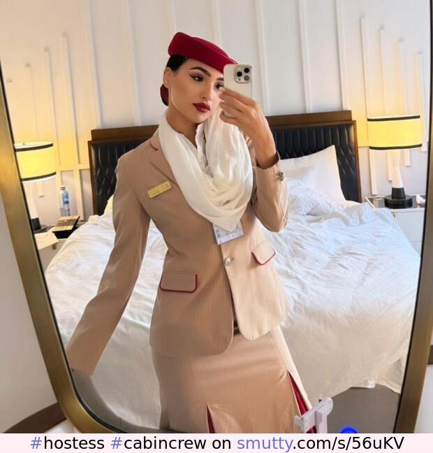 Meryam Houna (meryam__hn / mimii_dxxb) Emirates flight attendant, Dubai #hostess #cabincrew #emirates #model #dubai #morocco #flight #attend